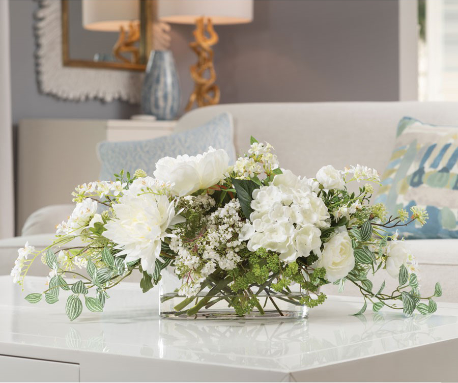 A gorgeous Easter centerpiece with lovely spring flowers